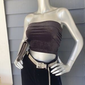 Sale — VTG VICTORIA’S SECRET Black Velvet Top S